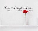 Live Laugh Love Quotes Wall Art Stickers